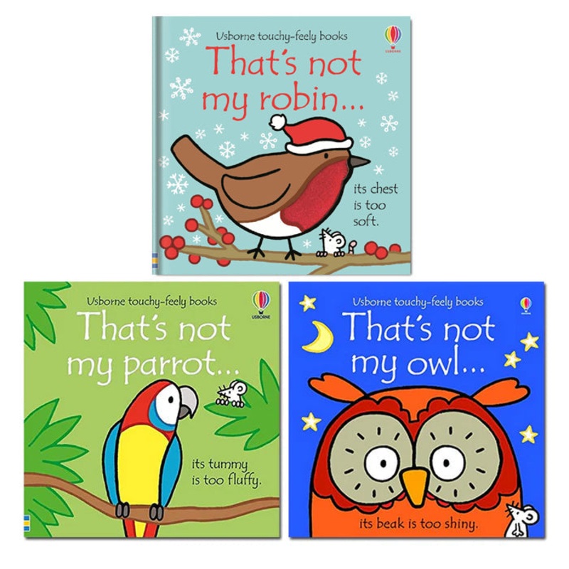 That’s not my Bird Collection 3 Book Set By Fiona Watt ( Parrot, Robin, Owl