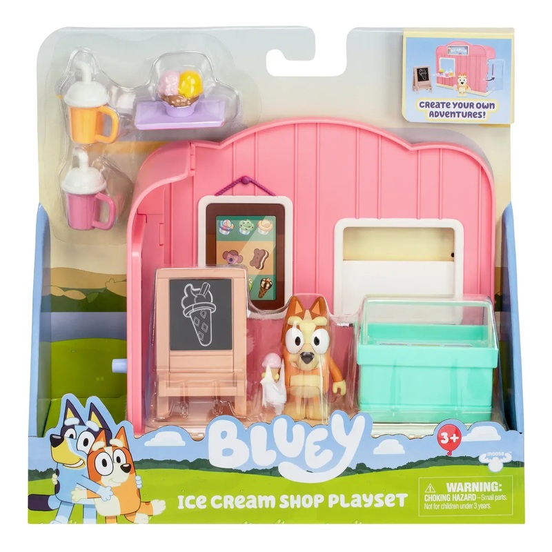 Bluey Mini Playset Ice Cream Shop Playset