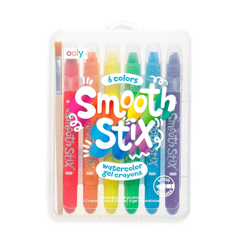 Smooth Stix Watercolor Gel Crayons – Set of 6 Colors