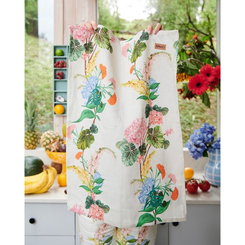 Bouquet Beauty Linen Tea Towel One Size