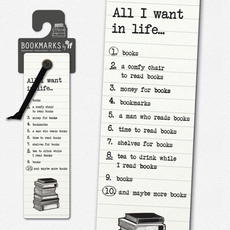 ALL I WANT IN LIFE… BOOKMARK