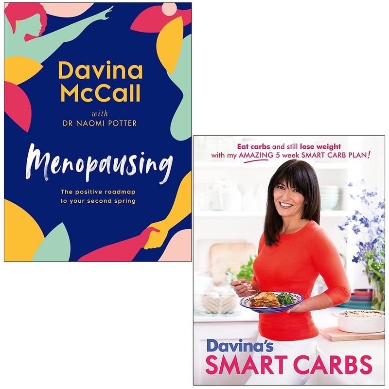 Davina McCall Collection 2 Books Set (Menopausing [Hardcover] & Davina’s Smart Carbs)