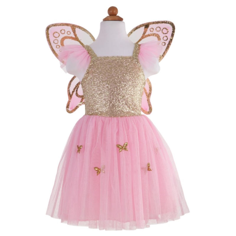 Gold Butterfly Dress and Wings
