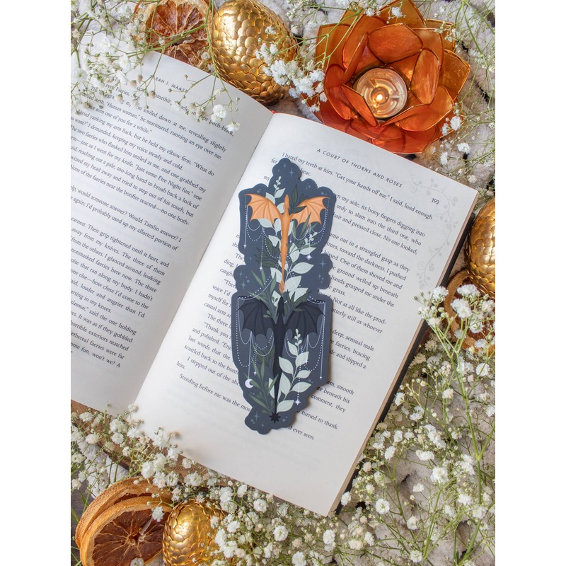Meaggie Moos – Fourth Wing Tairn and Andarna Bookmark