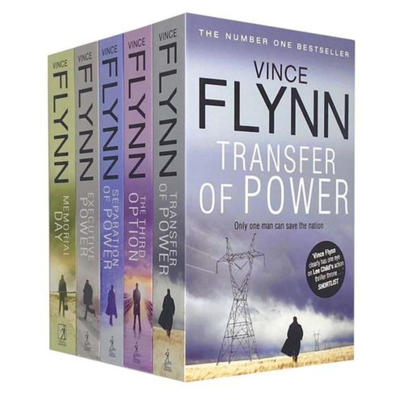 Mitch Rapp Novel Series Books 1 – 5 Collection Set by Vince Flynn (Transfer of Power, Third Option, Separation of Power, Executive Power & Memorial Day)