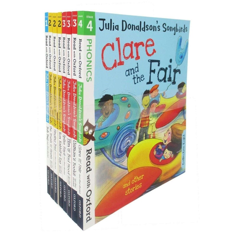 Read with Oxford 8 Books Set: Stage 1,2,3,4 By Julia Donaldson’s Songbirds