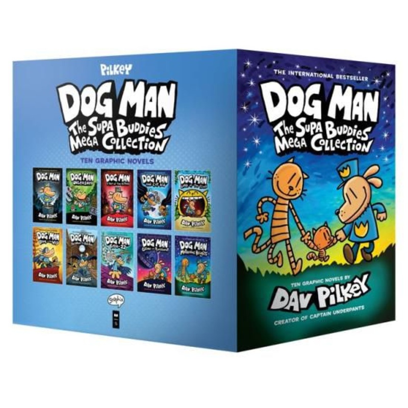 Dog Man: The Supa Buddies Mega Collection (Dog Man #1-10 Box Set) Boxed Set