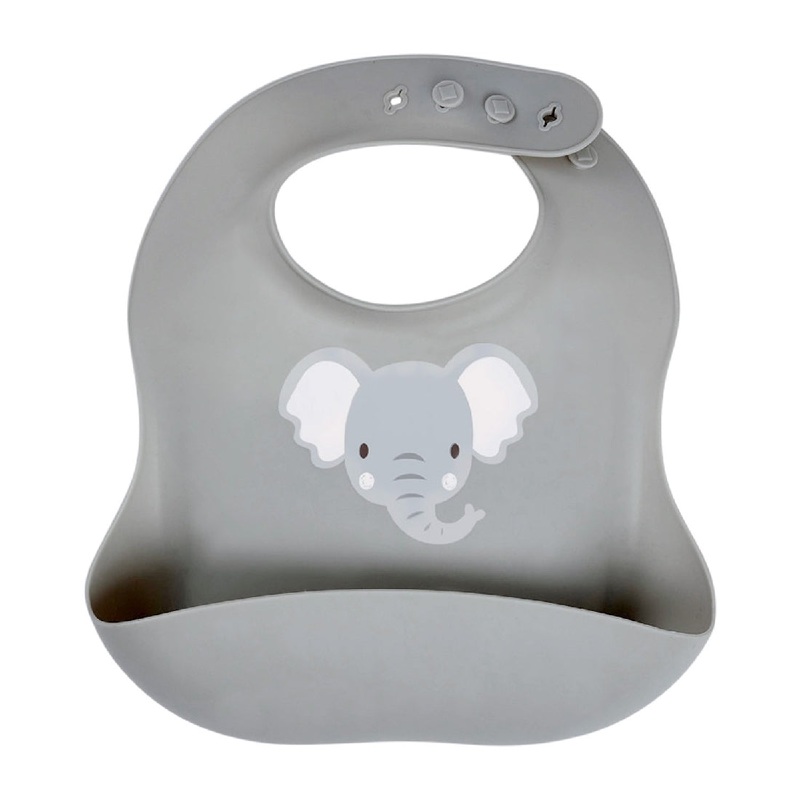 BABY ELEPHANT SILICONE BIB