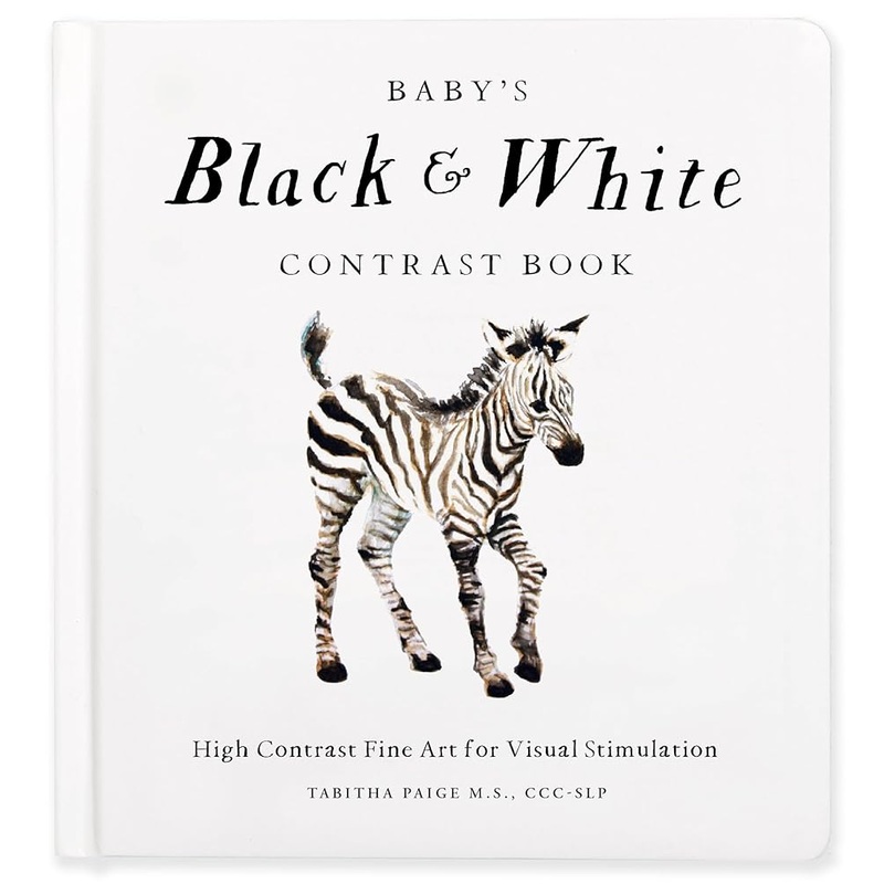 Baby’s Black and White Contrast Book: High-Contrast Art for Visual Stimulation at Tummy Time (Our Little Adventures Series)