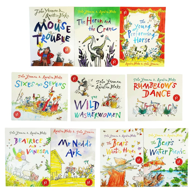 Quentin Blake 10 Picture Books Collection Set 2 The Wild Washerwomen, The Bear’s Winter House
