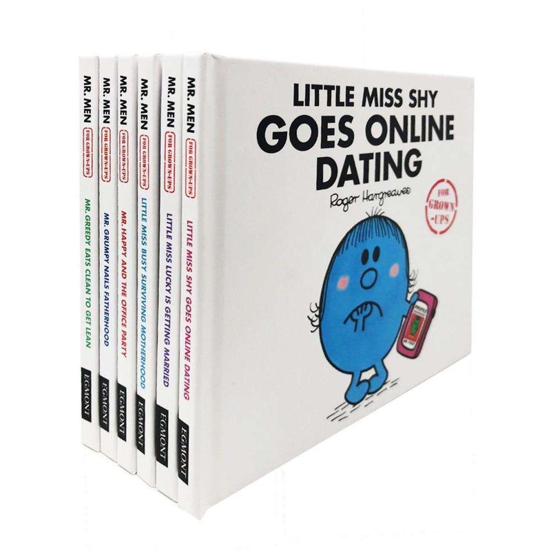 Mr Men & Little Miss for Grown Ups 6 Book Set  Roger Hargreaves Collection of Classic Illustrated Humor Stories for Fun Family Reading.