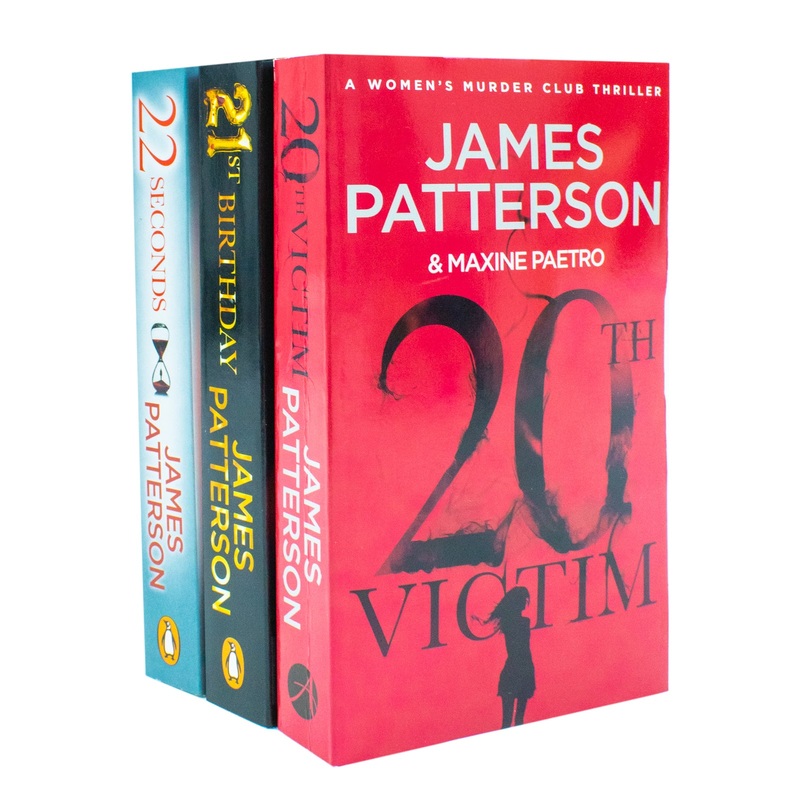 Women’s Murder Club Series by James Patterson 3 Books Collection Set (20th Victim, 21st Birthday, 22 Seconds)