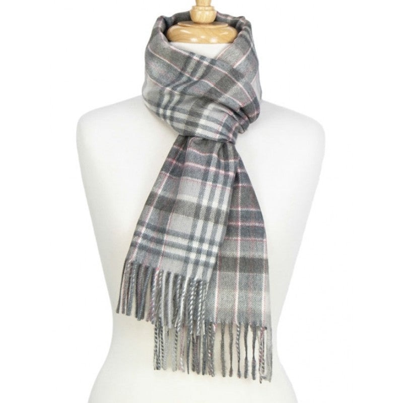 ALPASOFT SCARF GREY CHECK