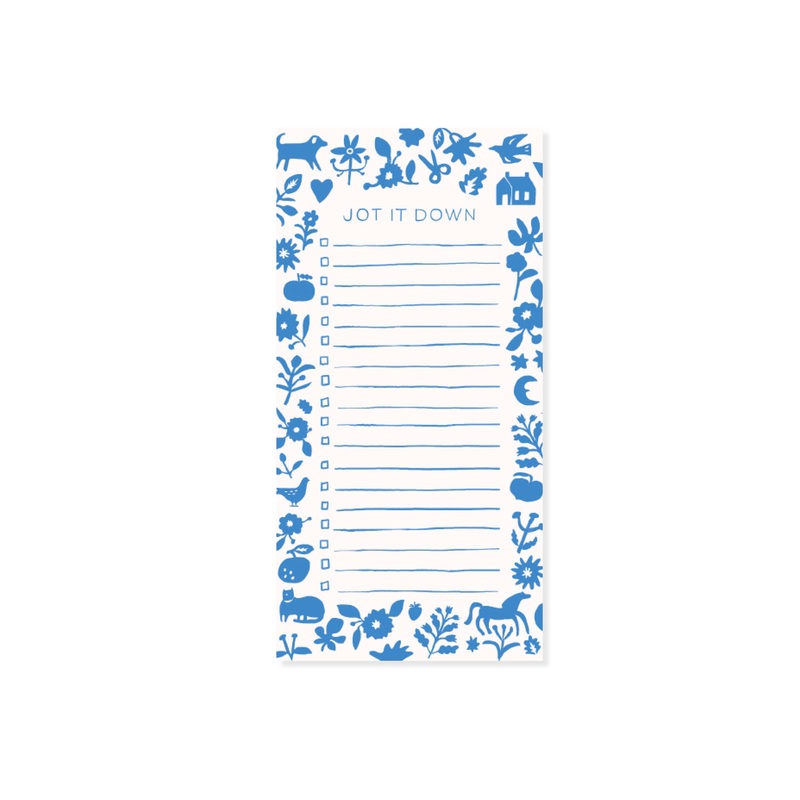 Blue Folk Notepad