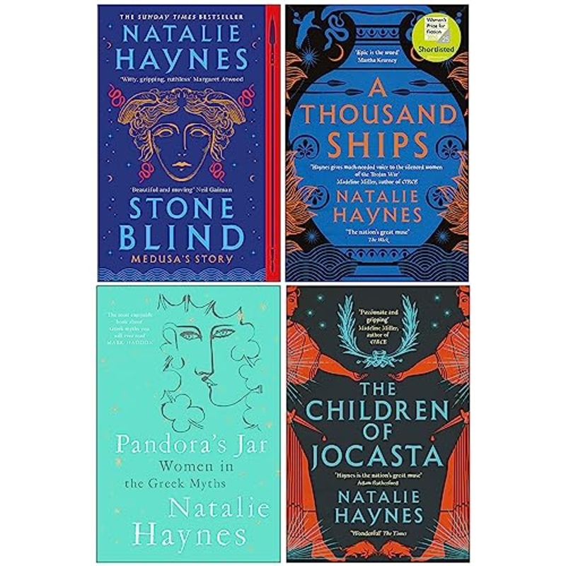 Natalie Haynes Collection 4 Books Set (Stone Blind, A Thousand Ships, Pandora’s Jar, The Children of Jocasta)