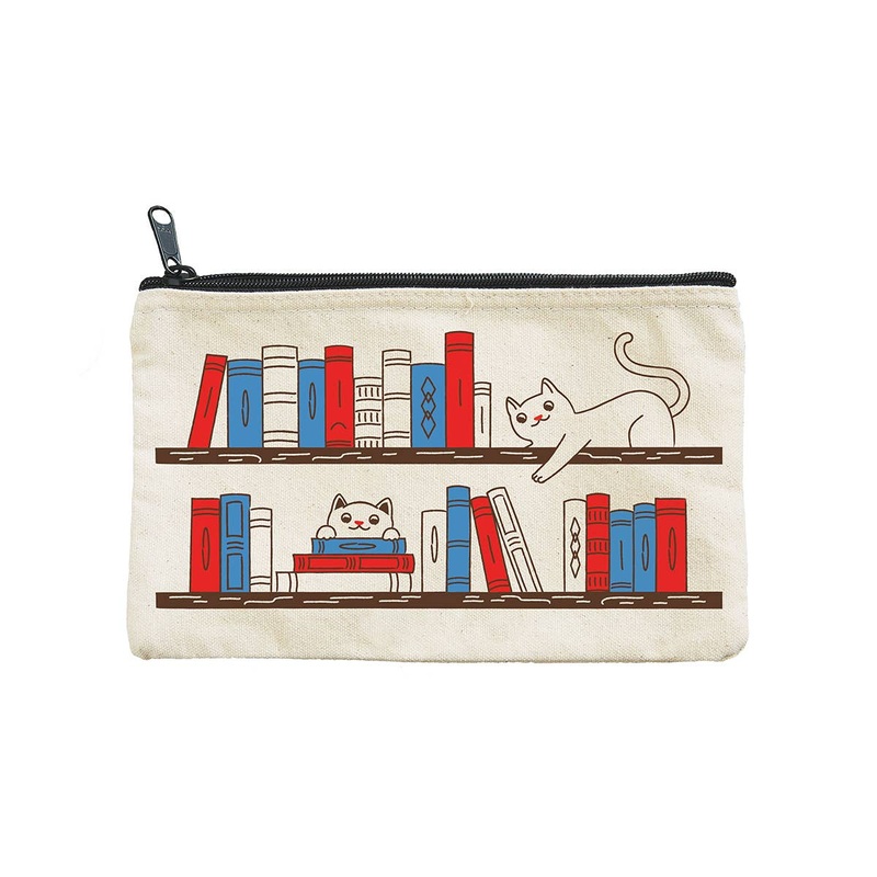 Seltzer Goods – Bookshelf Cats Pouch