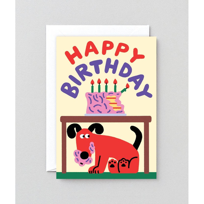 Happy Birthday Dog Ate The Cake Card