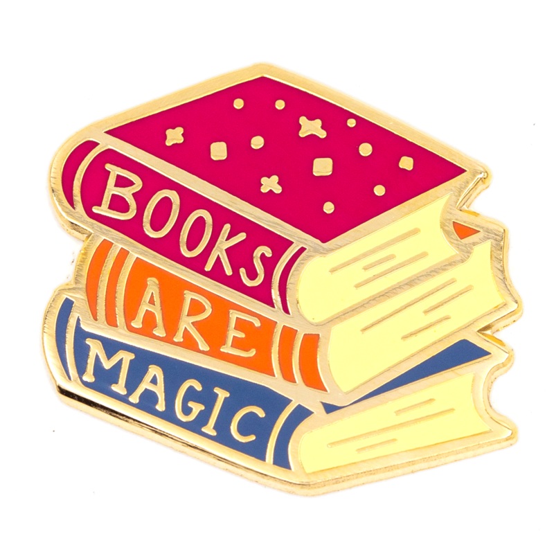 These Are Things – Books Are Magic Pin