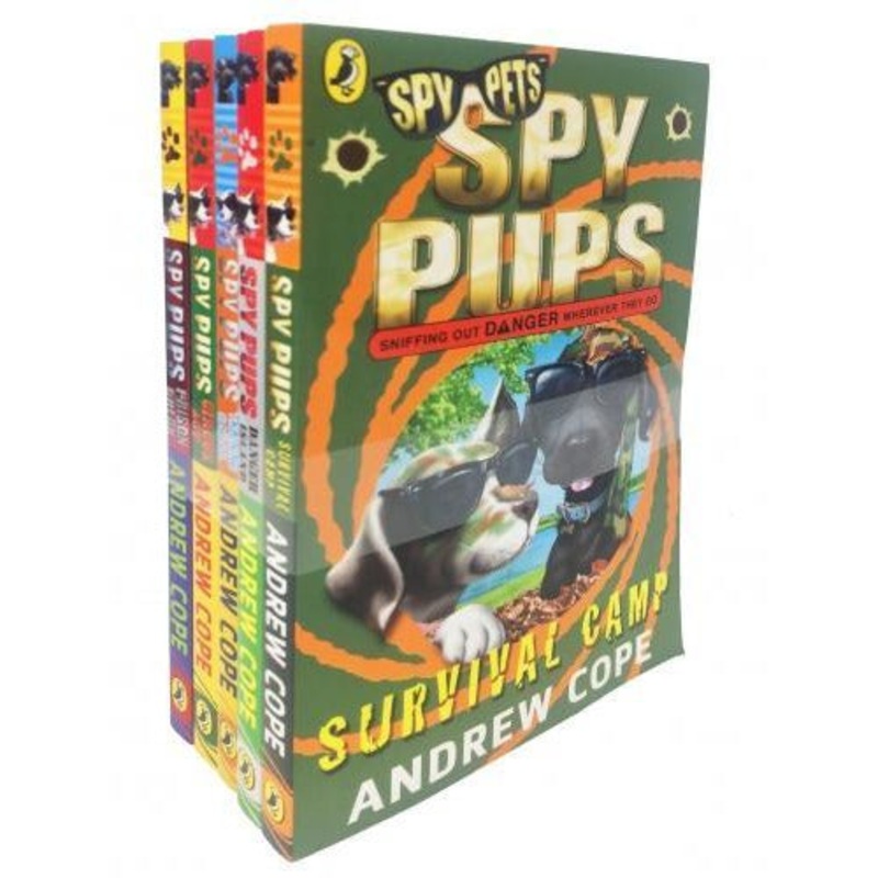 Andrew Cope Spy Pups Series 5 Books Collection Set – Danger Island, Training School Ci..
