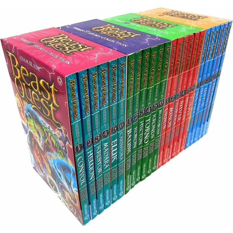 Beast Quest 24 Books Collection Set Series 7 – 10 by Adam Blade (Noctila, Doomskull, Ursus, Torpix, Balisk, Bloodboar, Convol, Carnivora & MORE!)