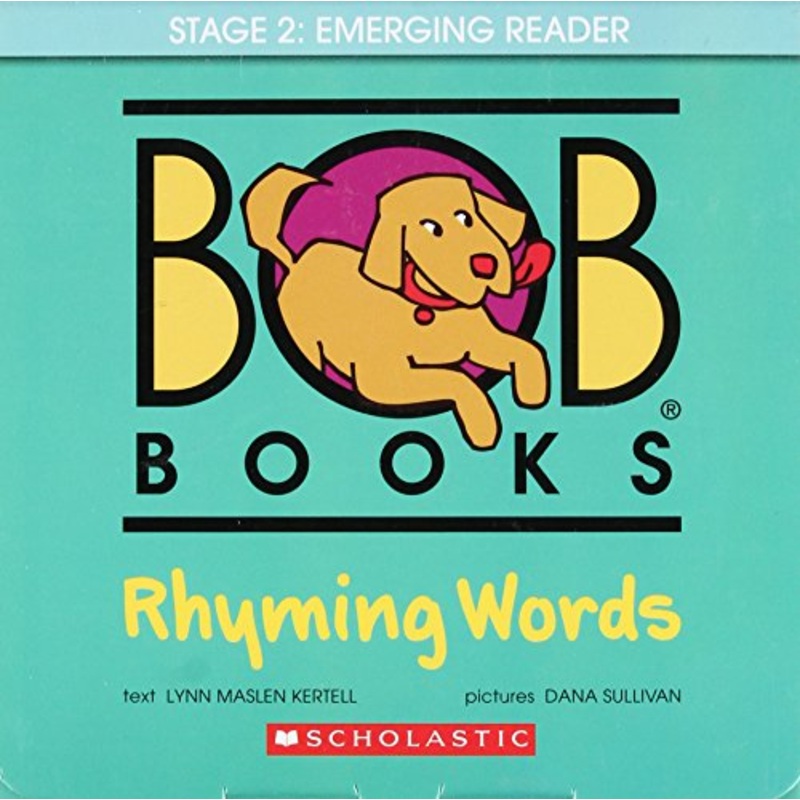 Bob Books – Rhyming Words Box Set Phonics, Ages 4 and Up, Kindergarten, Flashcards (Stage 1: Starting to Read) [With 40 Rhyming Word Puzzle Cards]