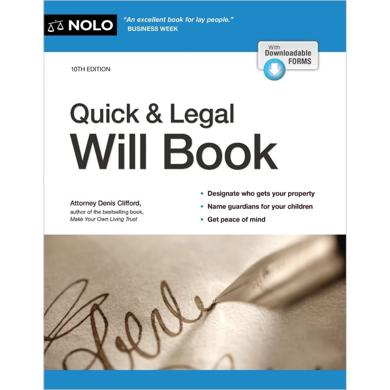 Quick & Legal Will Book (Updated Legal Content) Paperback