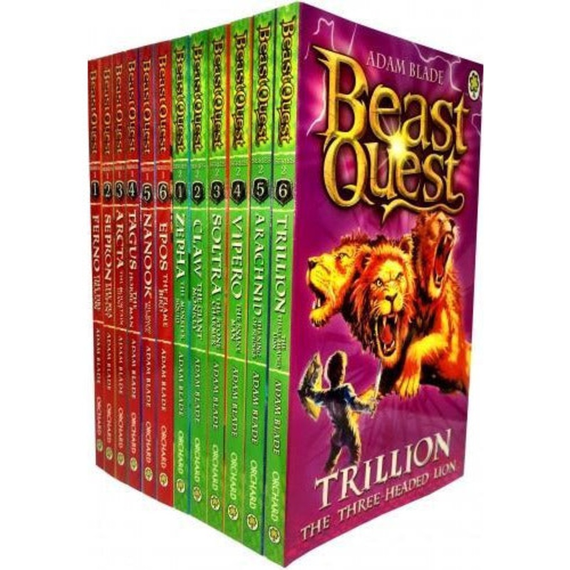 Beast Quest Series 1  2 Collection Adam Blade 12 Books Set