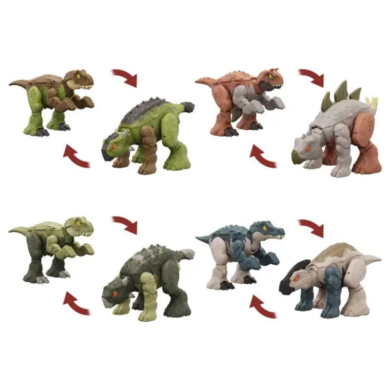 Jurassic World Double Danger Figures Tyrannosaurus Rex/Ankylosaurus (1)