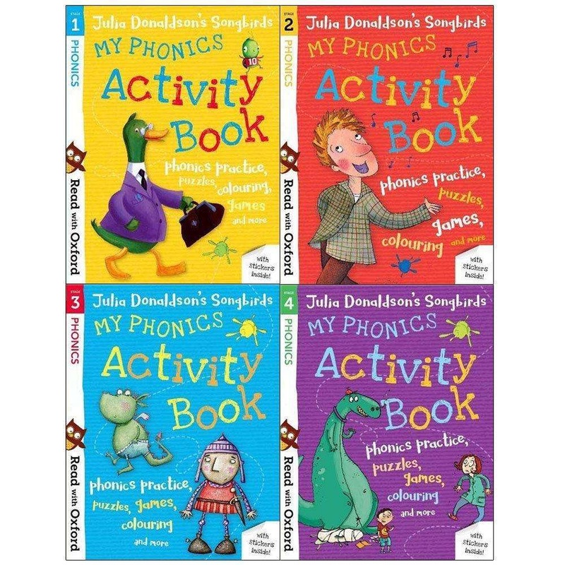 My Phonics Julia Donaldson’s Songbirds Activity 4 Books Collection Set