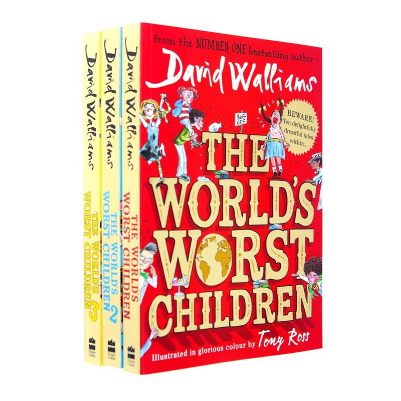 David Walliams World’s Worst Children 3 Books Box Set Collection – Hilarious & Wacky Tales for Kids – Must-Have Humorous Book Collection