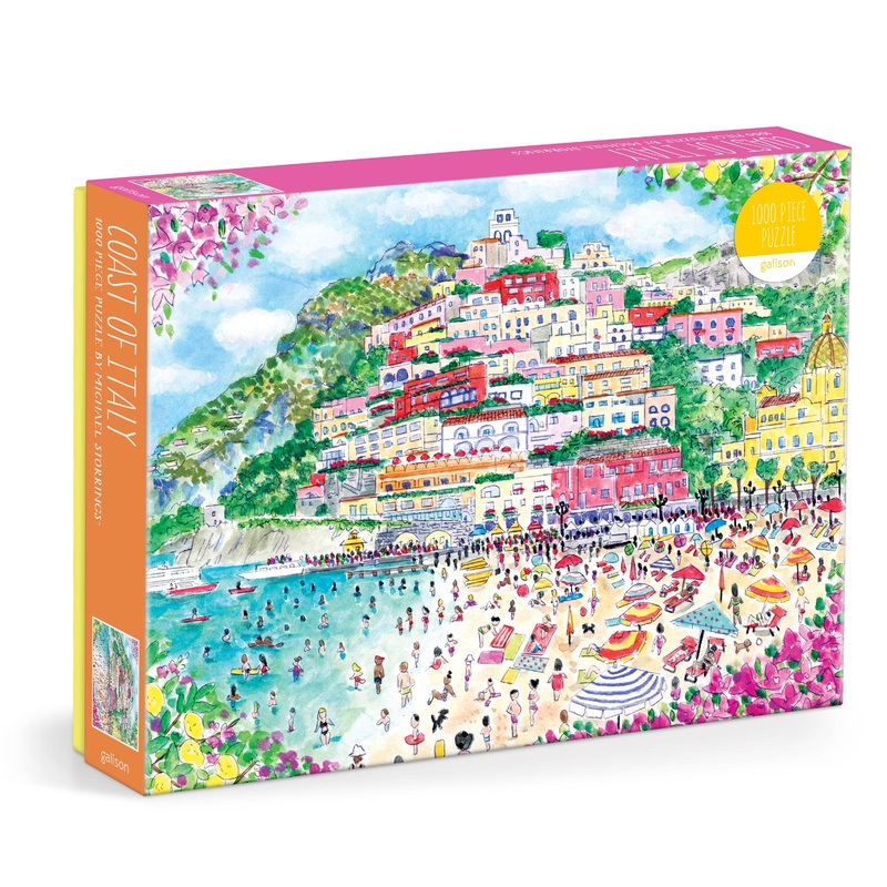 Galison Michael Storrings Coast of Italy 1000 Piece Puzzle