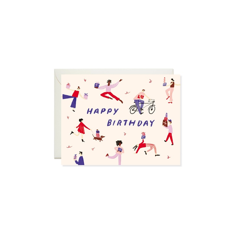 Present Party Happy Birthday Card