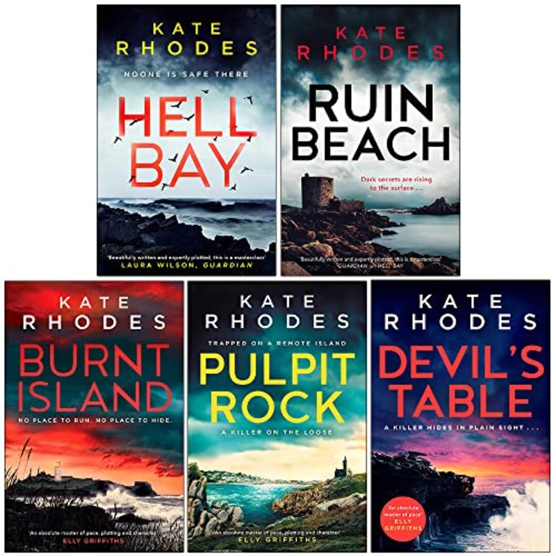 Kate Rhodes Ben Kitto Series Collection 5 Books Set (Hell Bay, Ruin Beach, Burnt Island, Pulpit Rock, Devil’s Table)