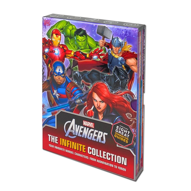 Marvel The Avengers 8 Book Collection Box Set  The Infinite Collection Volume 1 | Superhero Character Guides, Action, Adventure & Kids Fiction Books