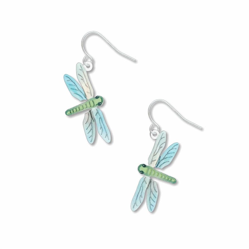 David Howell and Company – Dragonfly Earrings, Green