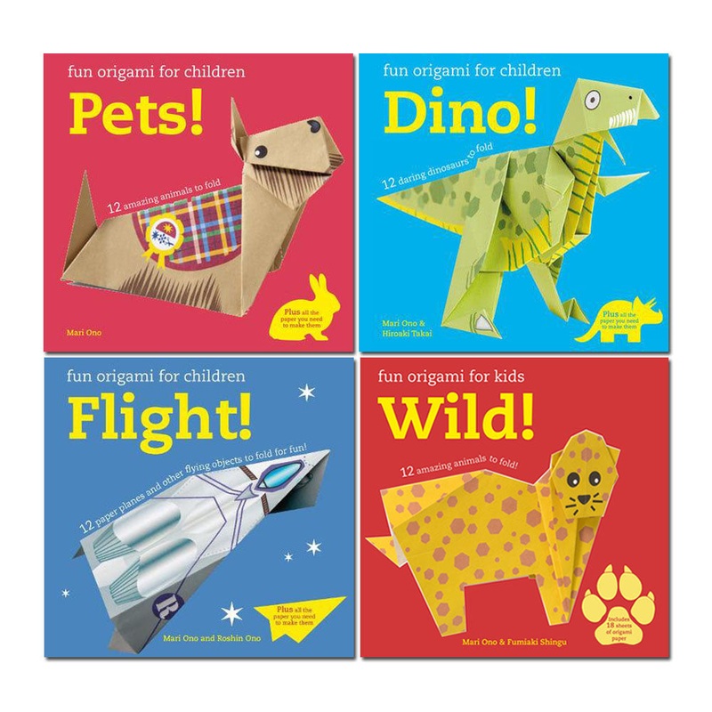 Fun Origami for Children  4 Book Set: Dino, Pets, Wild & Flight | Creative Paper Folding Crafts, DIY Activities, Educational Fun & Hands-On Learning