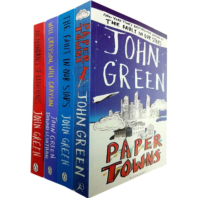 John Green Collection 4 Books Set Fault In Our Stars, Abundance of Katherines