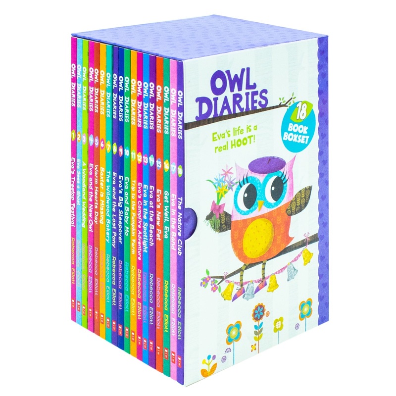 Owl Diaries Collection 1-18 Books Set by Rebecca Elliott |Fun & Engaging Children’s Series  Early Readers, Adventure, Diary Stories & Literacy Skills