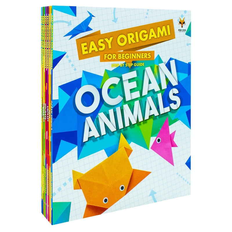 Step-by-Step Guide to Easy Origami for Beginners  8 Book Set: Fun Paper Crafts for Kids with Birds, Dinosaurs, Pets, Animals & Creative Activities