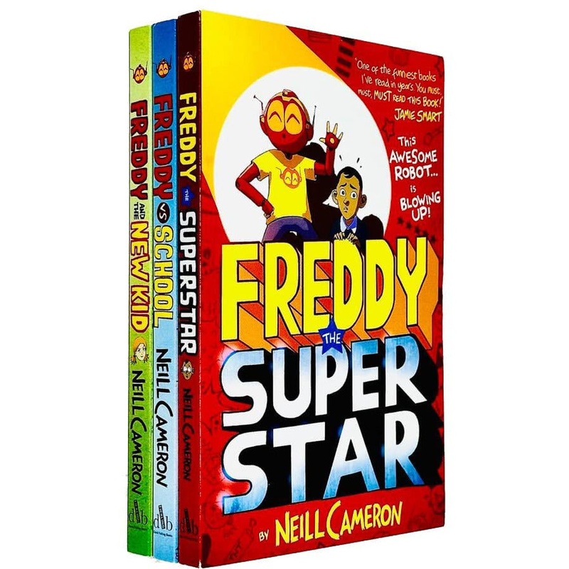 The Awesome Robot Chronicles Series Books 1 – 3 Collection Set by Neill Cameron (Freddy vs School, Freddy the Superstar & Freddy and the New Kid)