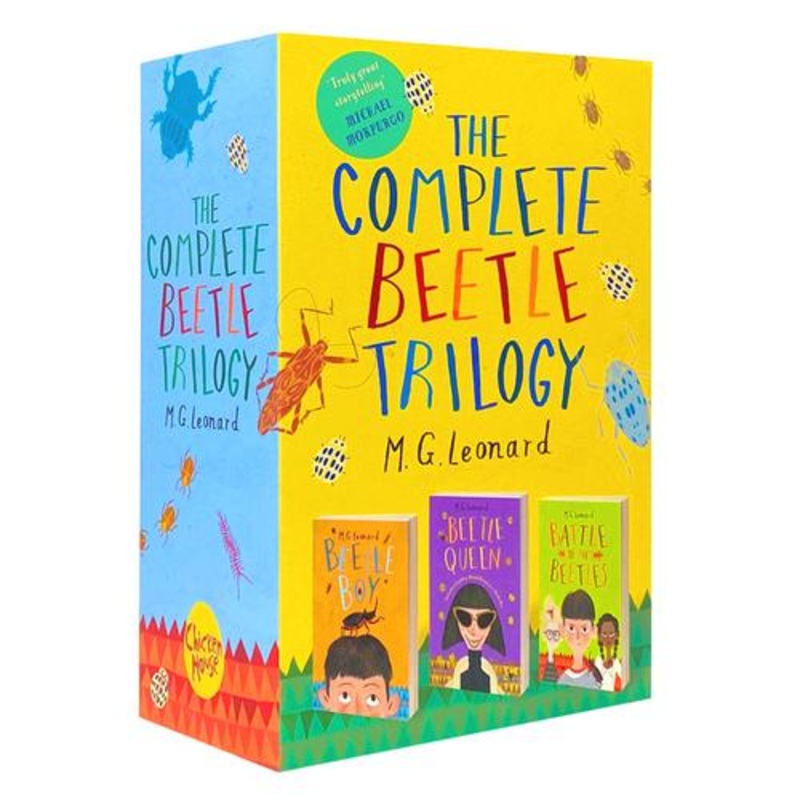 The Complete Beetle Trilogy 3 Books Collection by M. G. Leonard – Beatle Boy, Beetle Queen, Battle of the Beetles