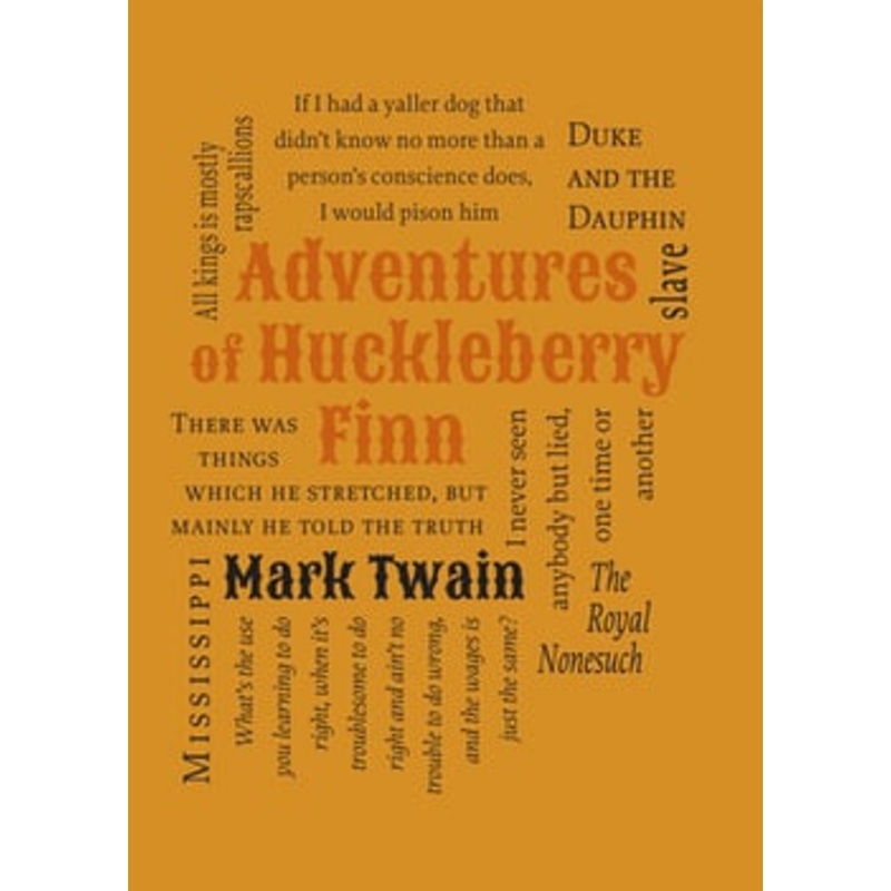 Adventures of Huckleberry Finn (Word Cloud Classics) Imitation Leather