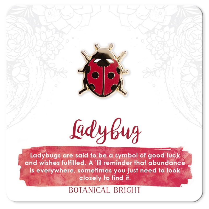 Botanical Bright – Ladybug Enamel Pin