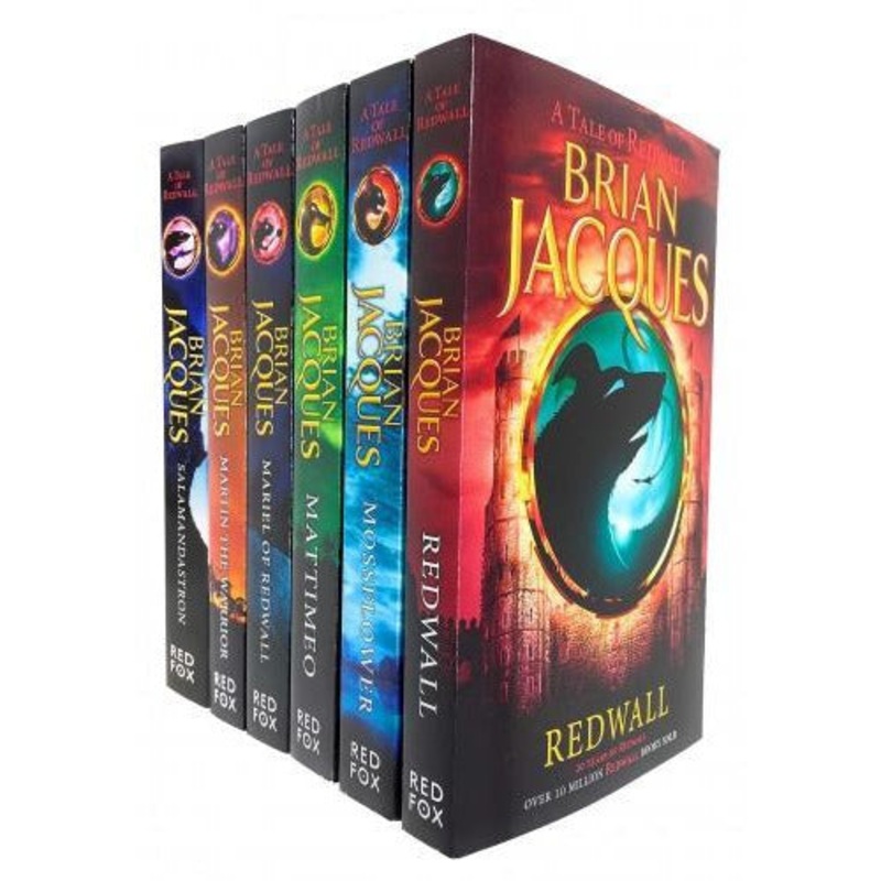 Brian Jacques Redwall Series 6 Books Collection Set Redwall Mossflower Mattimeo Mariel Of Redwall ..