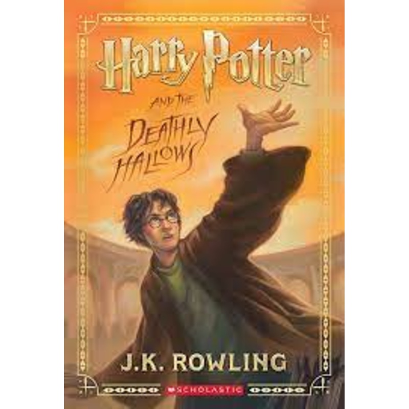 Harry Potter and the Deathly Hallows Paperback with Hogwarts Spine
