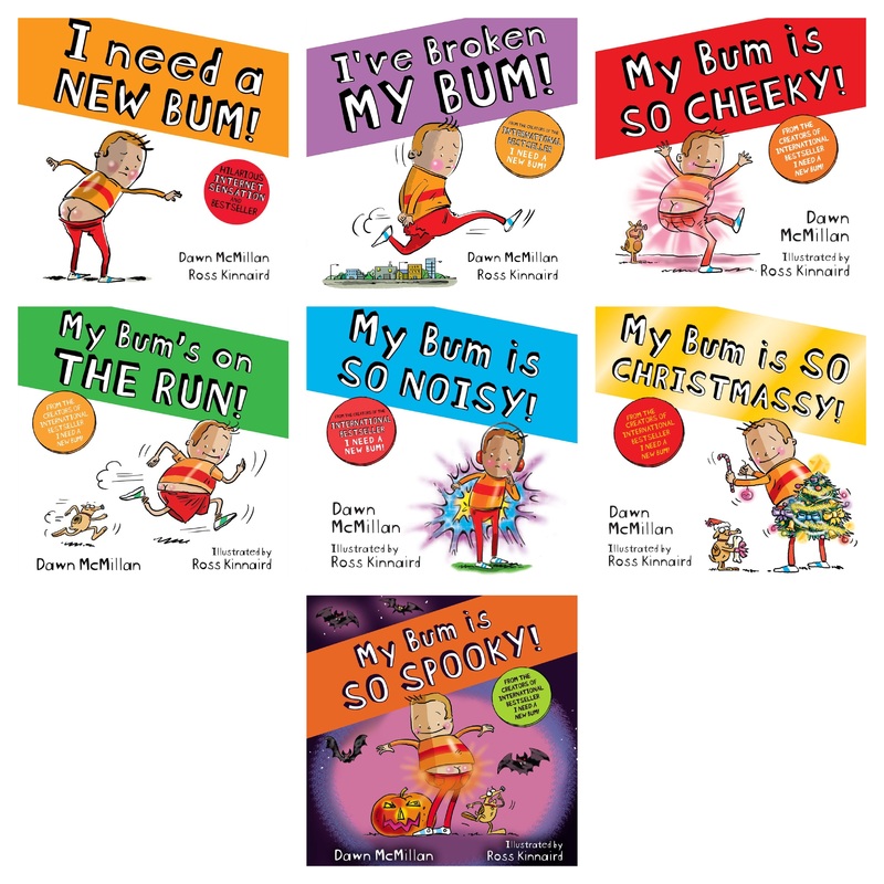 New Bum Series 7 Books Collection Set by Dawn McMillan (I Need a New Bum!, I’ve Broken My Bum!, My Bum is SO NOISY!, My Bum is on the Run!, My Bum is SO CHEEKY!, My Bum is SO SPOOKY!, My Bum is SO CHRISTMASSY!)