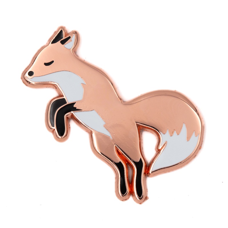 These Are Things – Jumping Fox Enamel Pin
