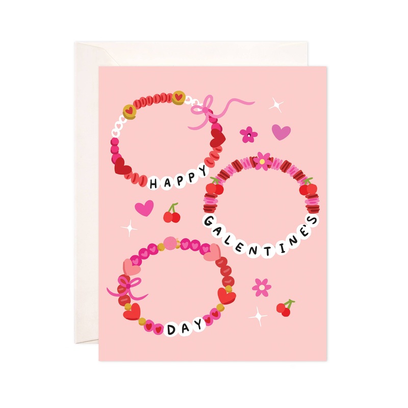 Galentine’s Bracelets Greeting Card – Valentine’s Day Card Single Card