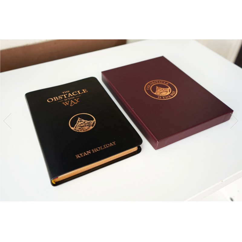 The Obstacle Is The Way (Premium Leather Edition Book) Yes, I’d like my book signed – $109