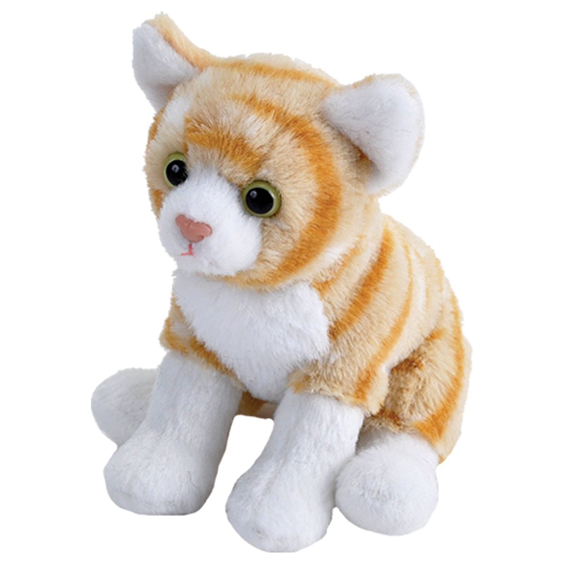 Wild Republic – Pocketkins-ECO-Cat Orange Tabby Stuffed Animal 5″